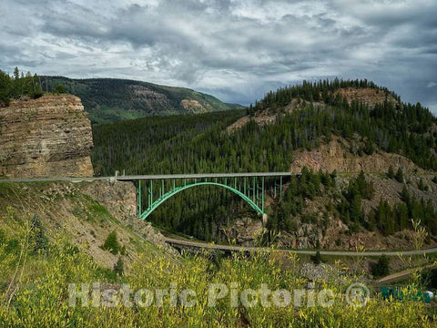 Photo - The Red Cliff Bridge Over The Eagle River in Eagle County, Colorado- Fine Art Photo Reporduction