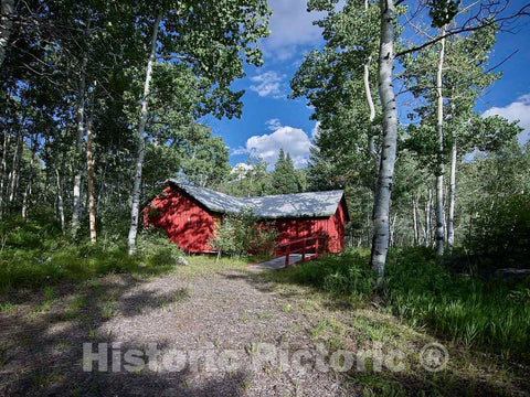 Photo - Cabin at a Basecamp for The Outward Bound School, high Above The Town of Marble in Gunnison County, Colorado- Fine Art Photo Reporduction