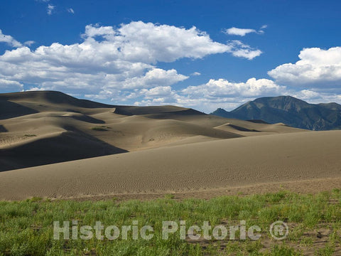 Photograph - Great Sand Dunes National Park & Preserve, one of America's newest national parks to be established (in 2004), in the San Luis Valley at the base of the Sangre de Cristo Range 4