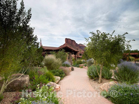 Photo - Grounds of The Gateway Canyons Resort, Established by Discovery (Cable-Television) Channel Founder John S- Fine Art Photo Reporduction