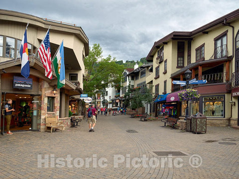 Photo - Vail Village in The Heart of The ski-Resort Town of Vail, Colorado- Fine Art Photo Reporduction