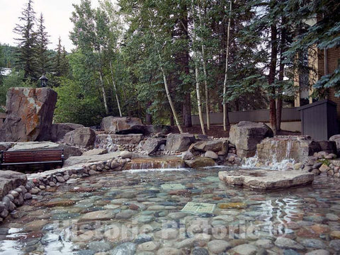 Photo - Hotel Pond at The ski-Resort Town of Vail, Colorado- Fine Art Photo Reporduction