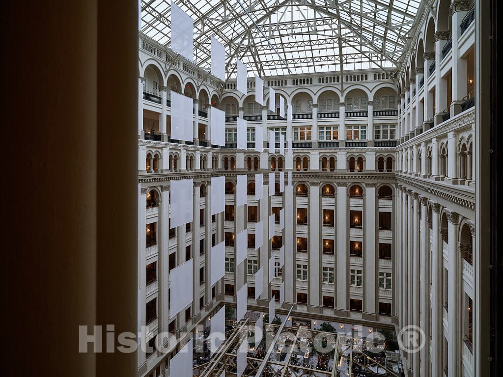Photo- Atrium. The Old Post Office and Clock Tower, Washington, D.C. 5 Fine Art Photo Reproduction