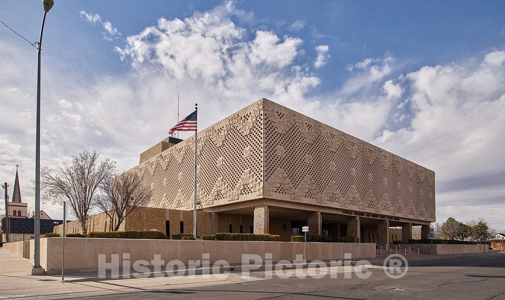 Photo- Joe Skeen Federal Building and U.S. Courthouse, Roswell, New Mexico 2 Fine Art Photo Reproduction