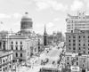 Historic Black & White Photo - Kansas City, Missouri - Grand Avenue from Above, c1908 -