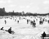 Historic Black & White Photo - New York City, New York - Skating in Central Park, c1904 -