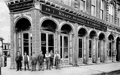Portland Historic Black & White Photo, Knapp, Burrell & Company, c1886 -