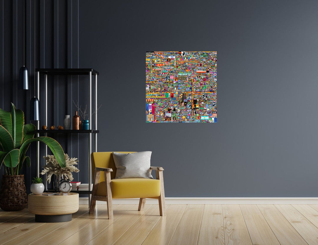 r/place 2022 Experiment Final Image :  Adhesive Repositionable Vinyl