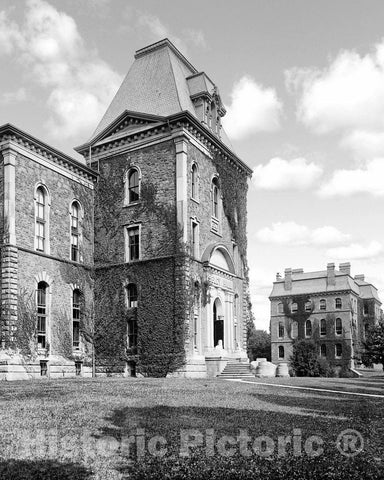 Rochester Historic Black & White Photo, Sibley Hall, University of Rochester, c1904 -