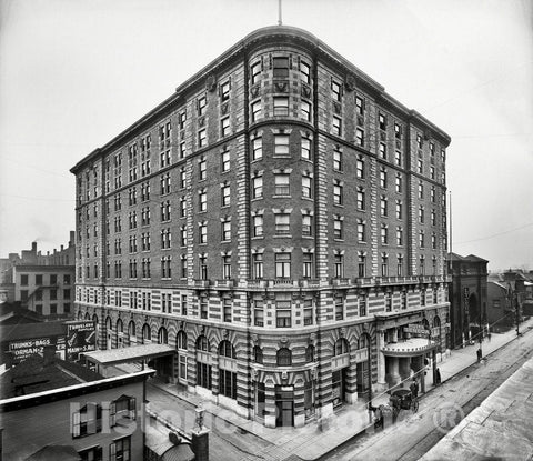 Rochester Historic Black & White Photo, Hotel Seneca, c1904 -
