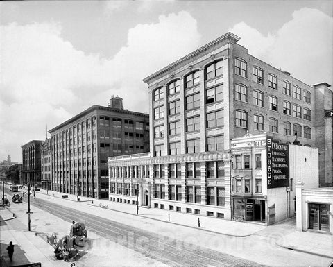 Rochester Historic Black & White Photo, The Main Offices of Eastman Kodak Company, c1904 -