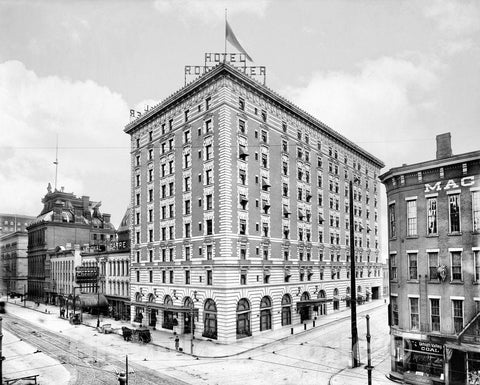 Rochester Historic Black & White Photo, The Hotel Rochester, c1908 -