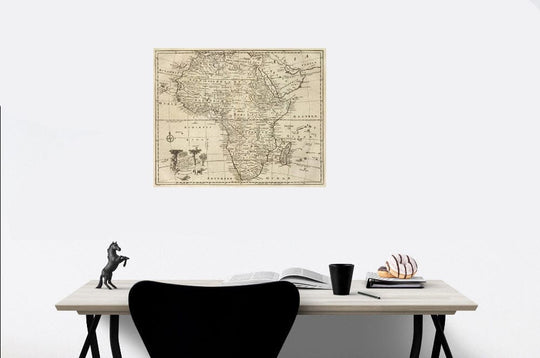 Historic Map : Africa., 1747, Vintage Wall Art
