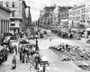 Historic Black & White Photo - Syracuse, New York - Crowds on South Salina at Jefferson, c1920 -