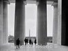Washington D.C. Historic Black & White Photo, Vista of Monument from Lincoln Memorial, c1922 -