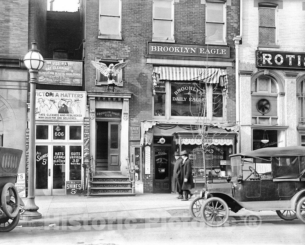 Historic Black & White Photo - Washington D.C, The Brooklyn Daily Eagle, c1916 -
