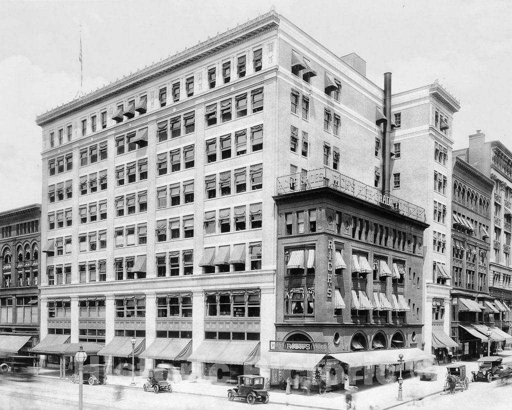 Historic Black & White Photo - Washington D.C, Woodward & Lothrop Department Store, c1901 -