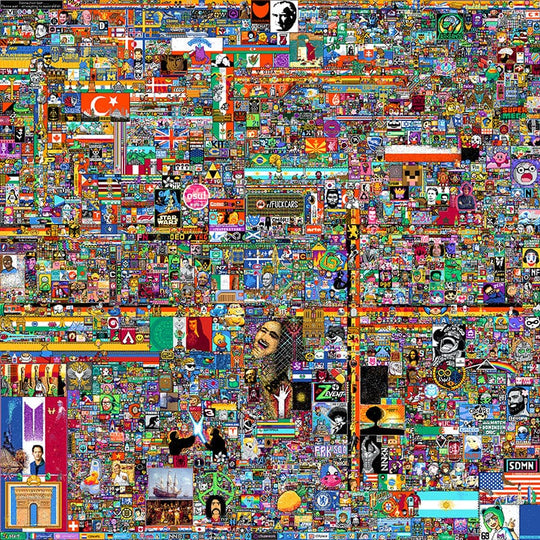 r/place 2022 Experiment Final Image :  Adhesive Repositionable Vinyl