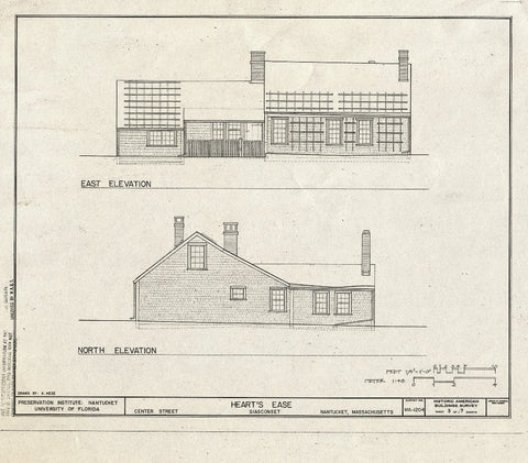 Blueprint HABS Mass,10-NANT,96- (Sheet 3 of 7) - Heart's Ease, Center Street, Siasconset, Nantucket, Nantucket County, MA