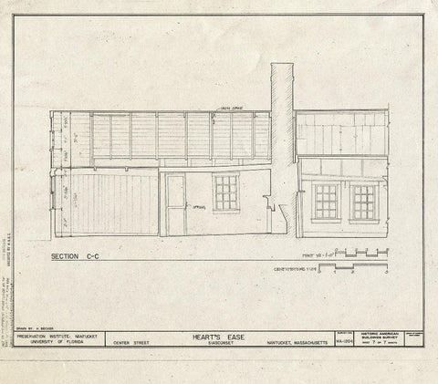 Blueprint HABS Mass,10-NANT,96- (Sheet 7 of 7) - Heart's Ease, Center Street, Siasconset, Nantucket, Nantucket County, MA
