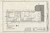 Blueprint Counting House, First Floor Plan, Existing Conditions - Boott Cotton Mills, John Street at Merrimack River, Lowell, Middlesex County, MA
