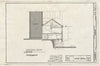 Blueprint Counting House Section, Existing Conditions - Boott Cotton Mills, John Street at Merrimack River, Lowell, Middlesex County, MA