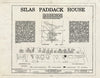Blueprint HABS Mass,10-NANT,111- (Sheet 1 of 11) - Silas Paddack House, 18 India Street, Nantucket, Nantucket County, MA