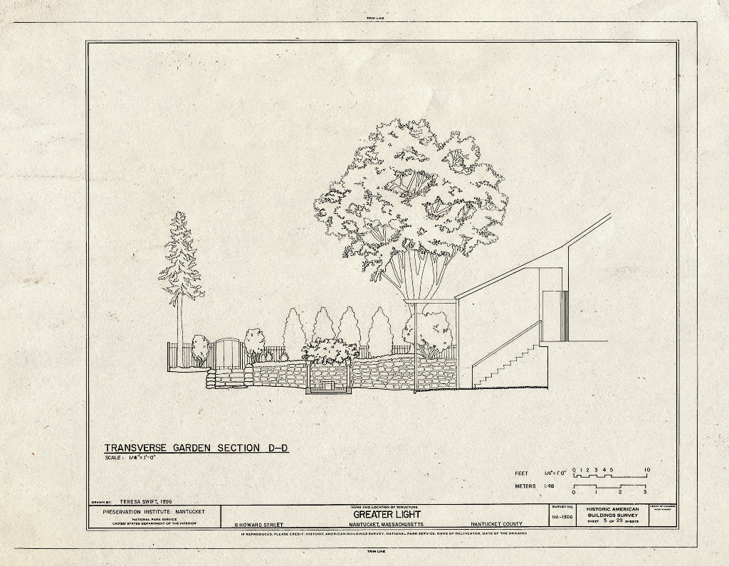 Blueprint HABS Mass,10-NANT,108- (Sheet 5 of 29) - Greater Light, 8 Howard Street, Nantucket, Nantucket County, MA