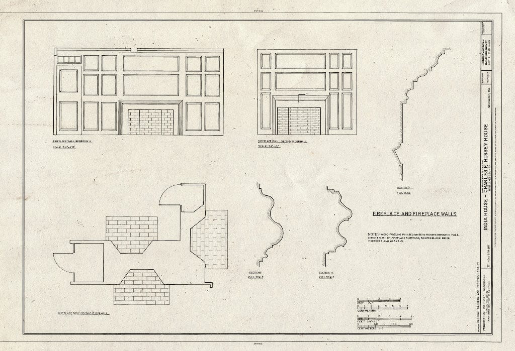 Blueprint HABS Mass,10-NANT,109- (Sheet 8 of 10) - India House, 37 India Street, Nantucket, Nantucket County, MA