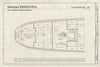 Blueprint Lower Deck Plan - AFT - Schooner Ernestina, New Bedford Whaling National Historical Park State Pier, New Bedford, Bristol County, MA