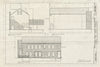Blueprint Annex, South, West & East Elevations - Fenway Court, 280 The Fenway, Boston, Suffolk County, MA