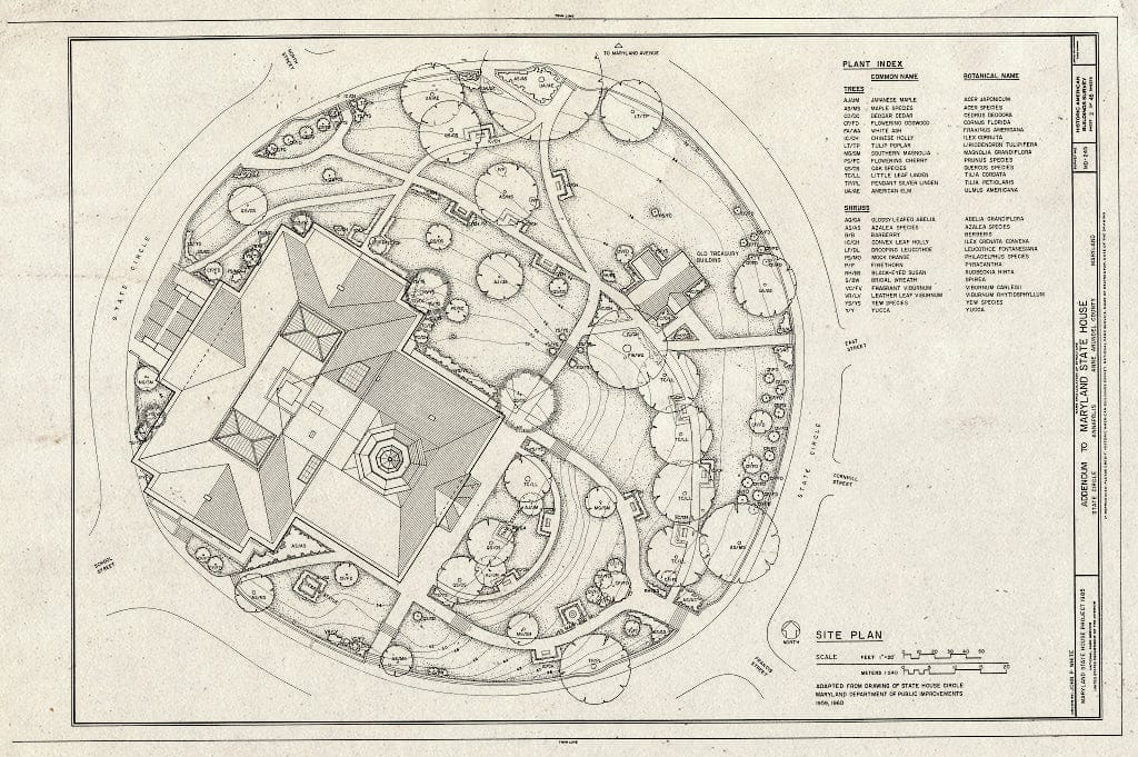 Blueprint HABS MD,2-Anna,4- (Sheet 2 of 45) - Maryland State House, State Circle, Annapolis, Anne Arundel County, MD