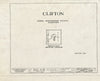 Blueprint HABS MD,16-EDNO,1- (Sheet 0 of 9) - Clifton, 17107 New Hampshire Avenue, Ednor, Montgomery County, MD
