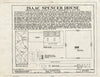 Blueprint HABS MD,15-CHESV,1- (Sheet 1 of 12) - Isaac Spencer House, Morgnec Road (Route 447) & Route 290, Chesterville, Kent County, MD