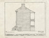 Blueprint 8. Southeast Elevation - Smyth-Letherbury House, 107 Water Street, Chestertown, Kent County, MD