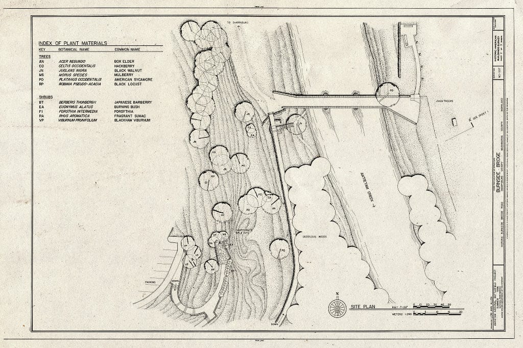 Blueprint HABS MD,22-Sharp.V,4- (Sheet 2 of 3) - Burnside Bridge, Burnside Bridge Road, Sharpsburg, Washington County, MD
