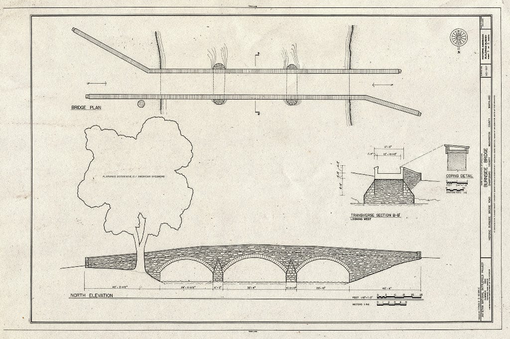 Blueprint HABS MD,22-Sharp.V,4- (Sheet 3 of 3) - Burnside Bridge, Burnside Bridge Road, Sharpsburg, Washington County, MD