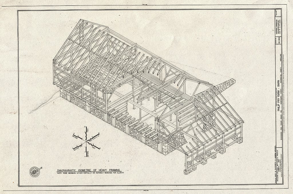 Blueprint HABS MD,22-Sharp.V,8-A- (Sheet 9 of 9) - Philip Pry Farm, Barn, Boonsboro Pike (SR 34), Sharpsburg, Washington County, MD
