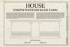 Blueprint Title - Joseph Poffenberger Farm, House, 17834 Mansfield Avenue, Sharpsburg, Washington County, MD