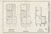 Blueprint Cellar Plan, First Floor Plan, Second Floor Plan - Joseph Poffenberger Farm, House, 17834 Mansfield Avenue, Sharpsburg, Washington County, MD