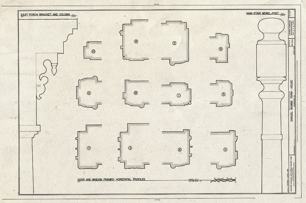 Blueprint HABS MD,22-Sharp.V,30A- (Sheet 5 of 5) - Mumma Farm, House, Smoketown Road, Sharpsburg, Washington County, MD