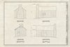 Blueprint elevations (North, South, East, west) - Joseph Poffenberger Farm, Wash House, 17834 Mansfield Avenue, Sharpsburg, Washington County, MD