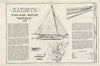Blueprint HAER MD,21-TILG.V,1- (Sheet 1 of 8) - Kathryn-Two-sail Bateau Skipjack, Dogwood Harbor, Chesapeake Bay, Tilghman, Talbot County, MD
