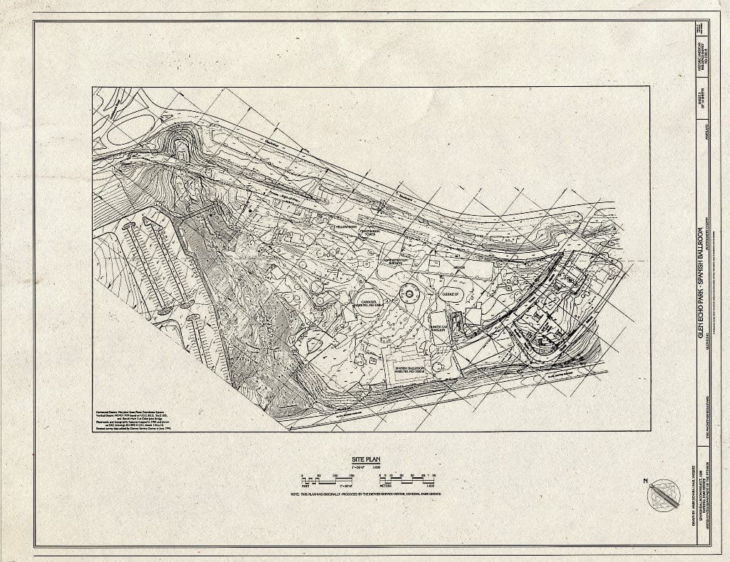 Blueprint HABS MD,16-GLENEC,3B- (Sheet 2 of 14) - Glen Echo Park, Spanish Ballroom, 7300 MacArthur Boulevard, Glen Echo, Montgomery County, MD