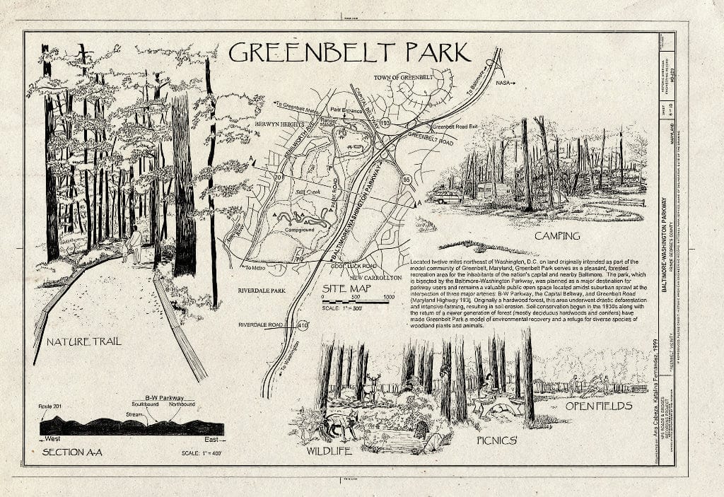 Blueprint Greenbelt Park - Baltimore-Washington Parkway, Greenbelt, Prince George's County, MD