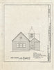 Blueprint HABS MD,16-GARPK,5- (Sheet 2 of 3) - St. James Chapel, 10814 Kenilworth Avenue, Garrett Park, Montgomery County, MD