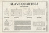 Blueprint HABS MD-1149-A (Sheet 1 of 1) - Blandair, Slave Quarters, 6651 Highway 175, Columbia, Howard County, MD