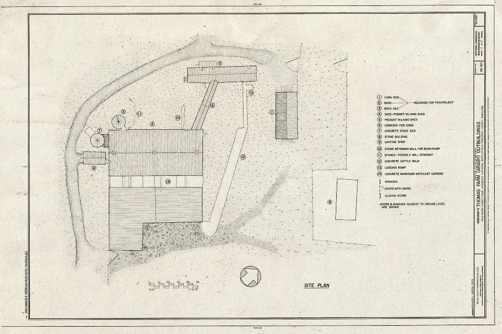 Blueprint Site Plan - Thomas Farm, 4632 Araby Church Road, Frederick, Frederick County, MD