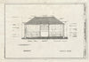 Blueprint Section A-A, East Wall - Best Farm, Barn, 4871 Urbana Pike, Frederick, Frederick County, MD