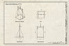 Blueprint Isometric of Carriage, Plan, Side Elevation, Front Elevation - Bates Hoist Machine, 1512 Fleet Street, Baltimore, Independent City, MD